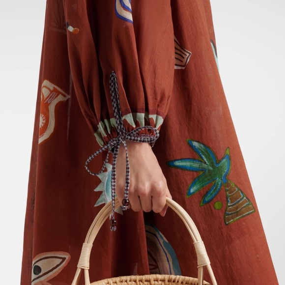 Alemais x LRNCE Laurence ramie and cotton maxi dress - Picture 4 of 11